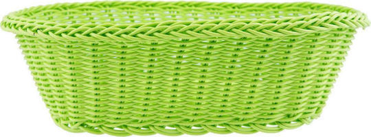 Art et Lumiere Καλάθι Ψωμιού από Rattan Πράσινο 30x23x9cm
