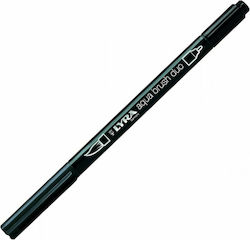 Lyra Aqua Brush Duo Μαρκαδόρος Σχεδίου Γκρι 4mm