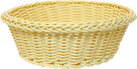 Art et Lumiere Brotkorb aus Rattan Beige 27x27x9cm
