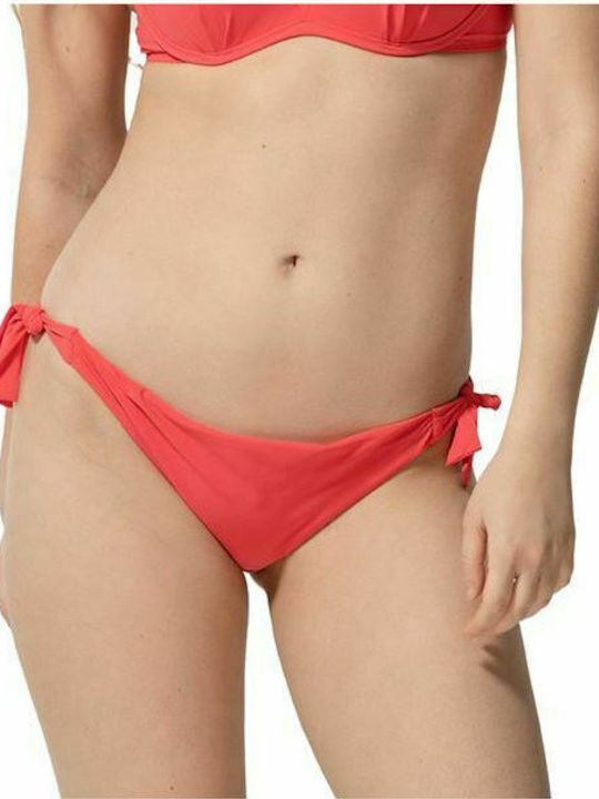 Luna Blue Sense Bikini Brazil with Ties Orange