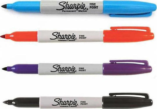 Sharpie Fine Point Перманентни Маркери 0.9мм Многоцветен 4бр