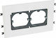 Legrand Support Frame for Switch White 2 Μηχανισμών για Κανάλι Πλάτους 130mm 010924