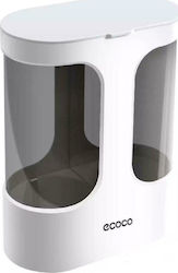 Ecoco Plastic Cups / Lids Dispenser with 2 Compartments