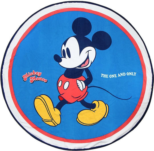 Disney Mickey Kids Beach Towel Light Blue Mickey 130x130cm