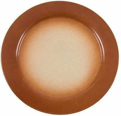 Art et Lumiere Dionysos Plate Shallow made of Porcelain Brown with Diameter 16cm