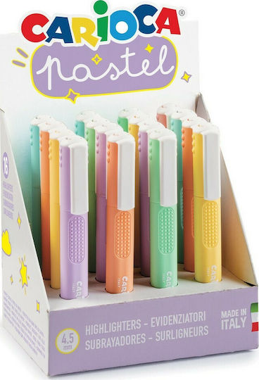 Carioca Pastel Μαρκαδόροι Υπογράμμισης 4.5mm Σετ 16 χρώματα