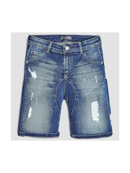 Guess Kinder Shorts/Bermudas Denim Βερμούδα Blau