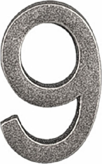 Roline 460 Табела с Число 9 в Сребрист Цвят 5.5см 460