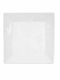 Art et Lumiere Line Plate Desert Square made of Porcelain White 17x17cm