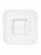 Art et Lumiere Line Plate Shallow Square made of Porcelain White 27x27cm