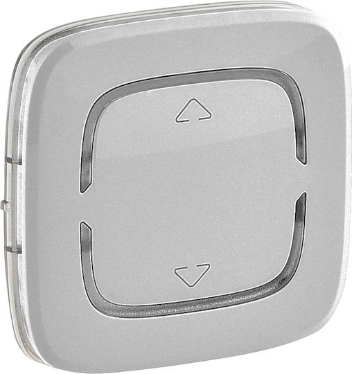 Legrand Valena Allure Shutter Switch Front 2 Element Up Down in Silver Color 755414