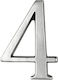 Zogometal 930 Sign with Number in Silver Color ...