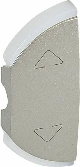 Legrand Celiane Shutter Switch Front Up Down 1 Element in Silver Color 068569