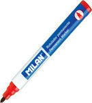 Milan 16429121 Permanent Marker 4mm Red