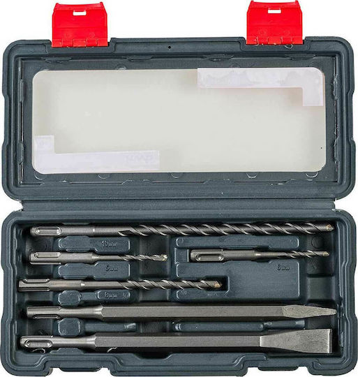 Einhell Și Dalte Set Set 6 Burghie cu Tija SDS Plus pentru Materiale de construcție