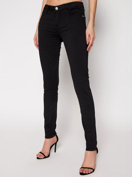 Guess Anette High Waist Women's Jean Trousers in Skinny Fit Black