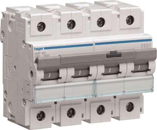 Hager Siguranță automată 80A Tetrapolară AC HMF480