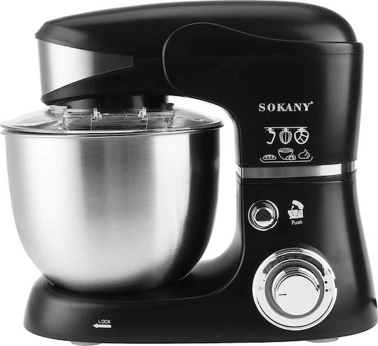 Sokany SC-206 Стенд миксер 1000W с Неръждаема Купа 5лт Черен