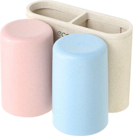 Ecoco An der Wand montiert Badezimmer-Accessoire-Set Kunststoff Mehrfarbig 3Stück Ecoco An der Wand montiert Badezimmer-Accessoire-Set Kunststoff Mehrfarbig 3Stück