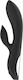 Black & Silver Kaultz Vibrator Kaninchen 20cm Black