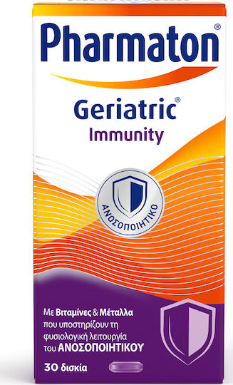 Pharmaton Geriatric Immunity Multivitamin for Immune System Boost 30 Tablets