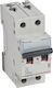 Legrand Automatic Circuit Breaker 2A Double-pole AC 404198