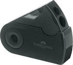 Faber-Castell Sleeve Plastic Double Pencil Sharpener Black Μαύρη