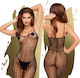 Penthouse Penthouse Dark Wish Bodystocking Plus Size Ολόσωμο Καλσόν Διχτυωτό με Ανοιχτό Καβάλο Black