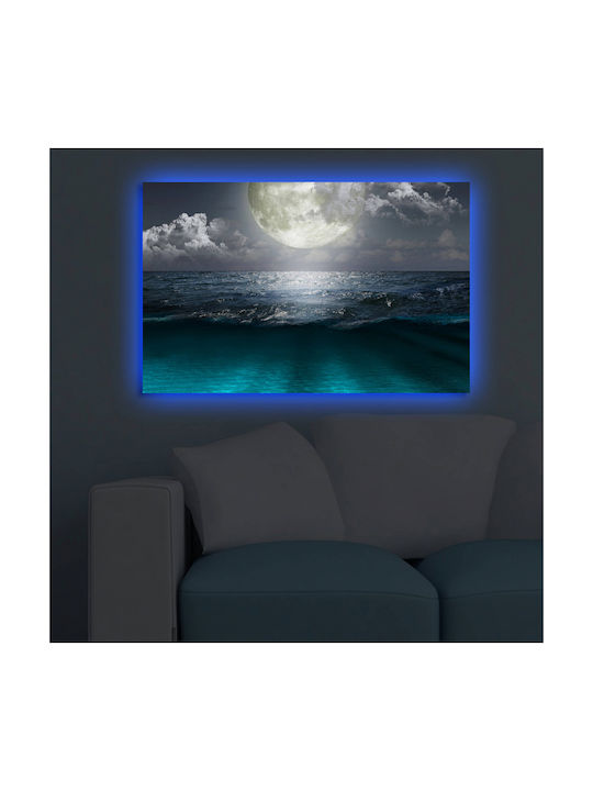 HomeMarkt Homemarkt Canvas With Led 45x70cm Gemälde auf Leinwand mit LED-Beleuchtung 70x45cm