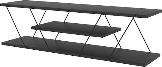 Έπιπλο Τηλεόρασης Tars Ανθρακί / Μαύρο Μ120xΠ30xΥ33cm