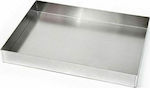 Aluminum Bakery Baking Tray W40xD30xH2cm