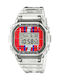 Casio G-Shock Ceas Digital Pentru Bărbați 43,8mm Cu Baterie Și Curea Din Cauciuc Albă