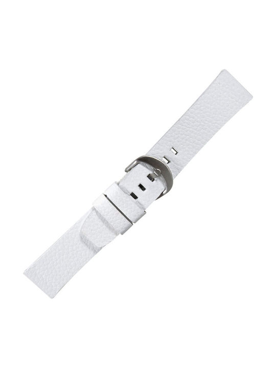 Tzevelion ART445 Leather Strap White 30mm