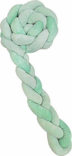 Kikka Boo Crib Bumpers Braided Inside Green 12x180cm