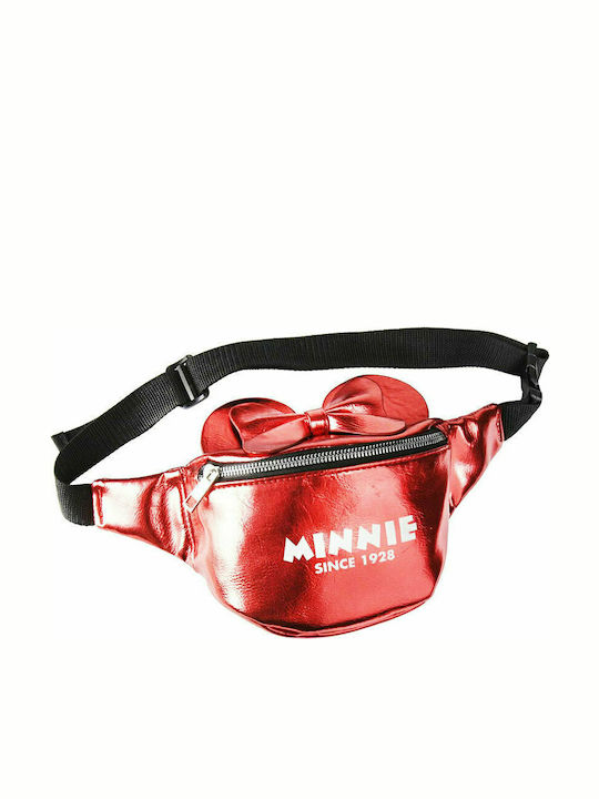 Cerda Disney Mouse Παιδικό Τσαντάκι Μέσης Κόκκινο 26x5x5εκ.