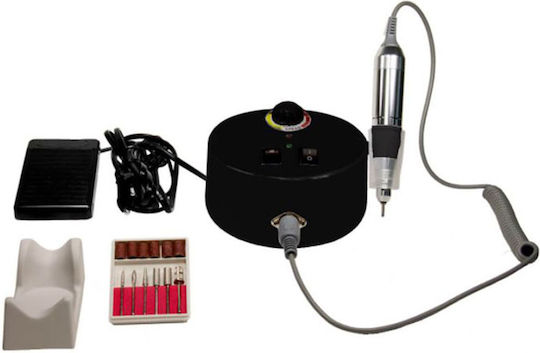 Factory ZS-605 Nail Drill Power 65W Black with Pedal with 35000 Rotations per Minute
