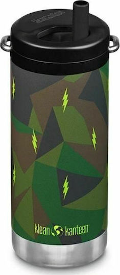 Klean Kanteen TKWide Recycelbares Thermosflasche Rostfreier Stahl BPA-frei 355ml Grünes