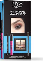 Nyx Professional Makeup Your Ultimate Glam Σετ Μακιγιάζ για τα Μάτια 4τμχ