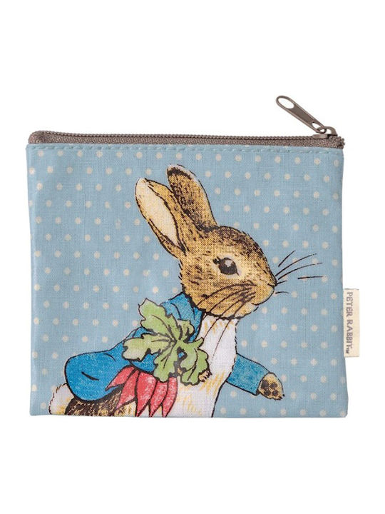 Petit Jour Paris Rabbit Kids' Wallet Coin with Zipper for Girl Light Blue BP616H