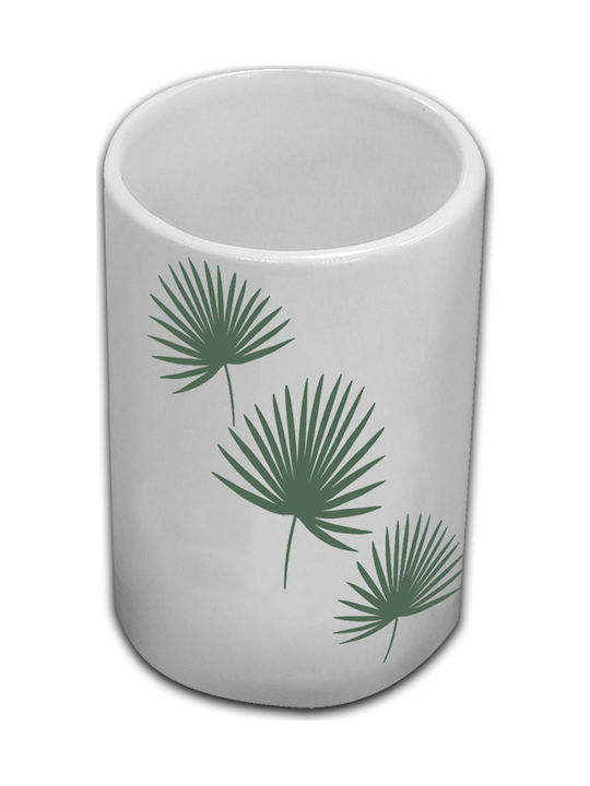 Douceur d'Intérieur 1801065 Jungly Ceramic Cup Holder Countertop Multicolour