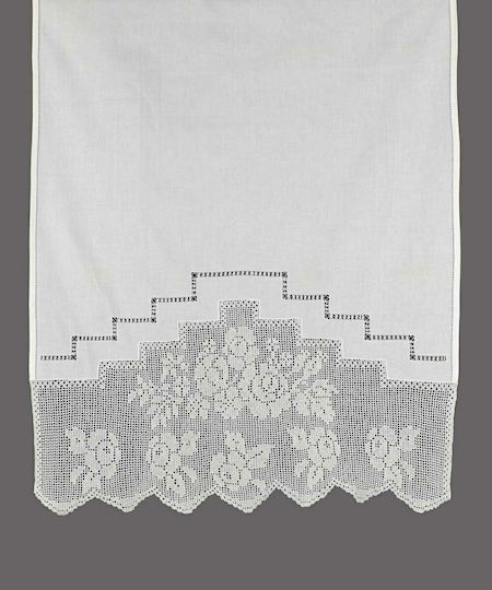 Silk Fashion Завеса За прозорец с Превод: Презрамки BG11 Плетено Ecru 6978000001089 80x120бр