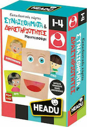 Headu Εκπαιδευτικό Παιχνίδι Montessori Κάρτες: Συναισθήματα και Δραστηριότητες για 1-4 Ετών