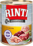 Rinti Kennerfleisch Umedă pentru Câini Câine cu Pui fără Cereale în Conservă 1 x 800gr.