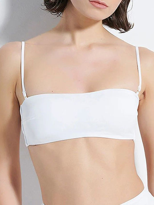 SugarFree Sports Bra Bikini Top 20801003 with Detachable Straps White 20801003-100