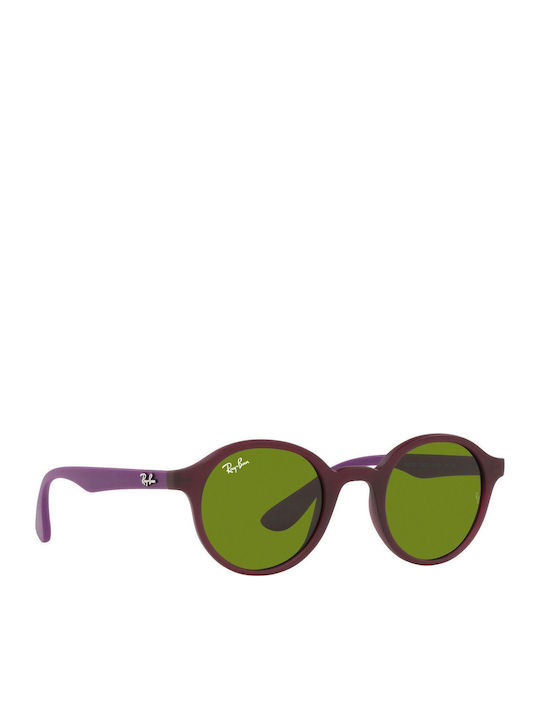 Ray Ban Στρογγυλά Παιδικά Γυαλιά Ηλίου Ροζ για 4-6 Ετών