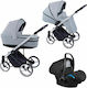 Coletto Fado 3 in 1 Fa-06 Adjustable 3 in 1 Baby Stroller Suitable for Newborn Gray 11.7kg