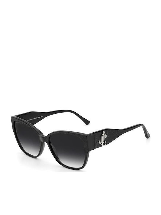 Jimmy Choo Women's Sunglasses with Black Plastic Frame and Black Gradient Lens NOEMI/S DXF9O