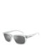 Arnette Men's Sunglasses with Grey Horn-Rimmed Frame and Grey Mirror Lens AN4284 27616G