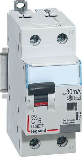Legrand DX3 Ρεле за фаза Изтичане на земя 20Спецификация Двуполюсно 30mA