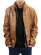 786 Leather Winter Jacket Tabac Brown
